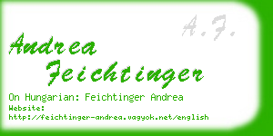 andrea feichtinger business card